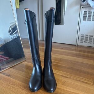 NEW Hermès Jumping Boots - Size 39 - Black Calfskin with Kelly Buckle